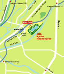 Kyoto Racecourse access map zoom